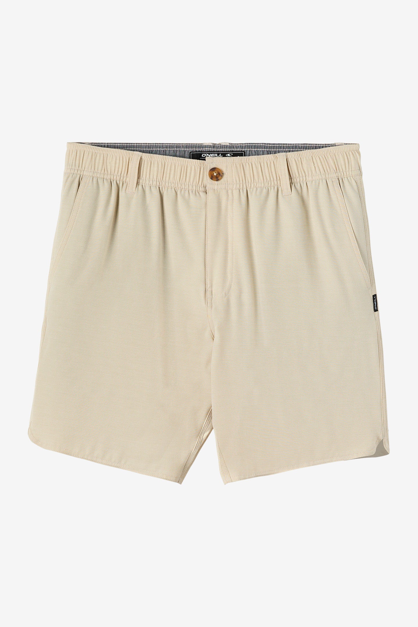 Reserve Light Check Scallop Elastic Waist 18" Hybrid Shorts