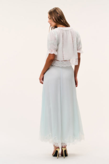 Sybel Silk Chiffon Maxi Skirt