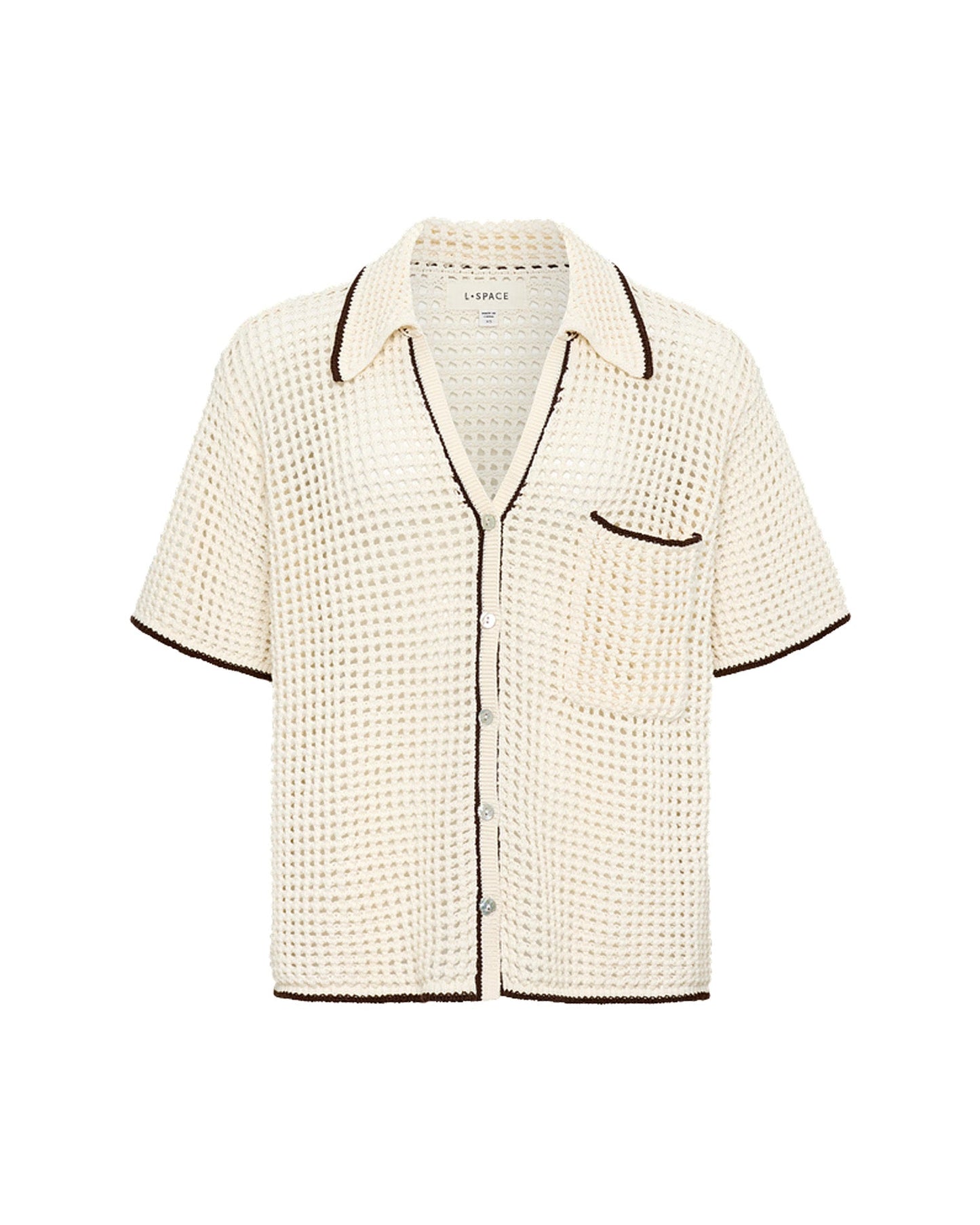 x The Salty Blonde Scout Shirt - Cream-Espresso