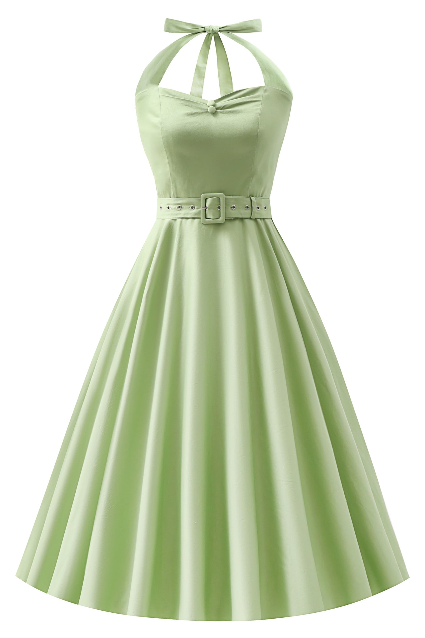 Daisy Light Green Halter Dress