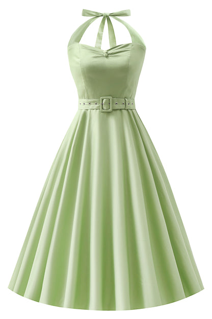 Daisy Light Green Halter Dress