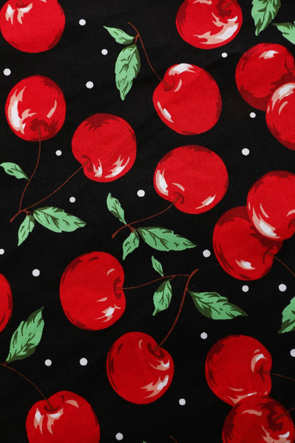 Mollie Black Cherry Full Circle Shirt Dress