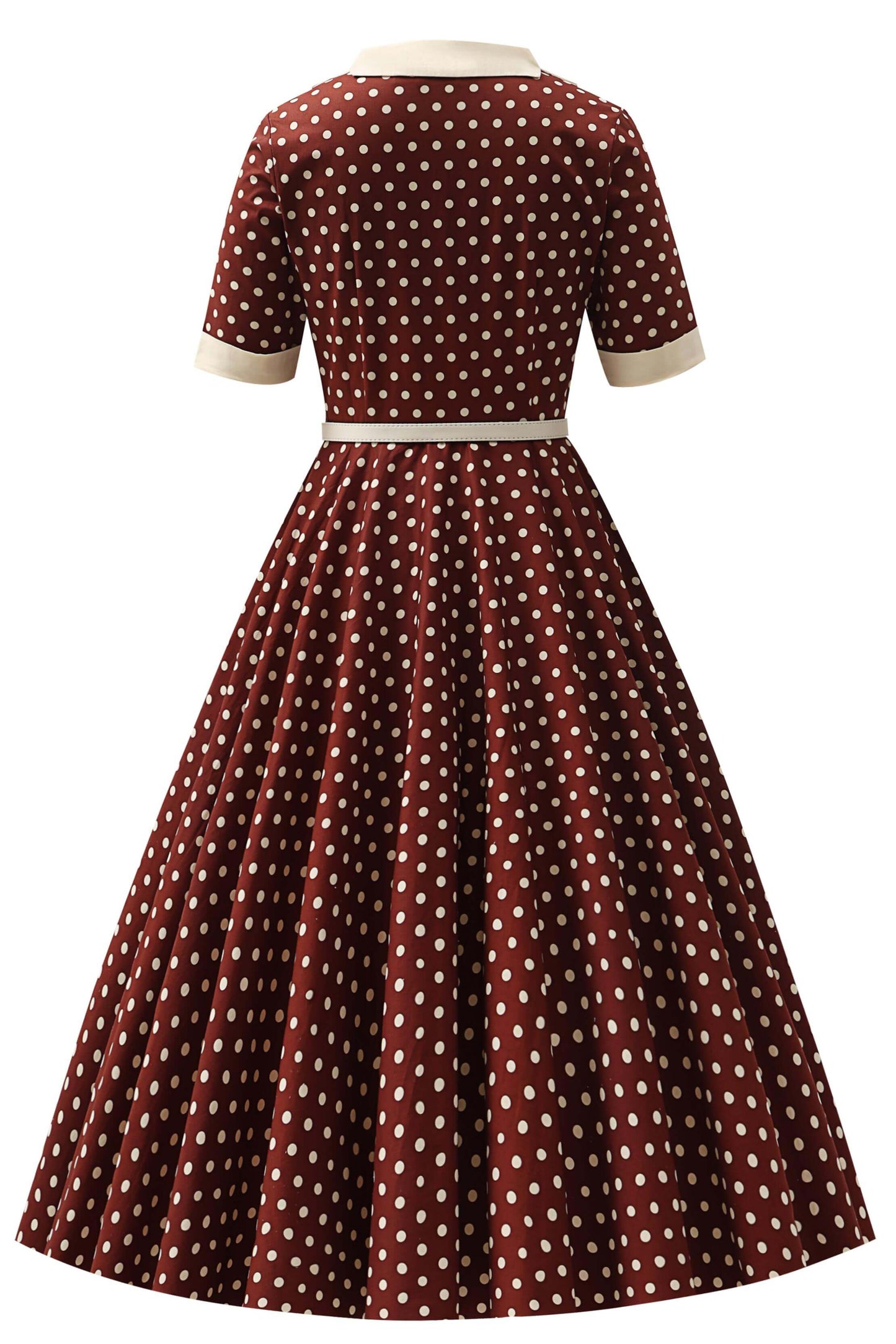 Mollie Brown Polka Dot Full Circle Shirt Dress