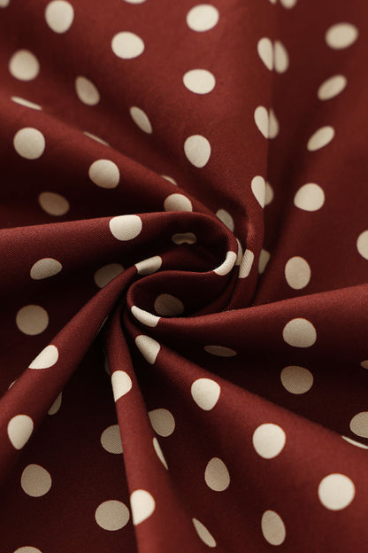 Mollie Brown Polka Dot Full Circle Shirt Dress