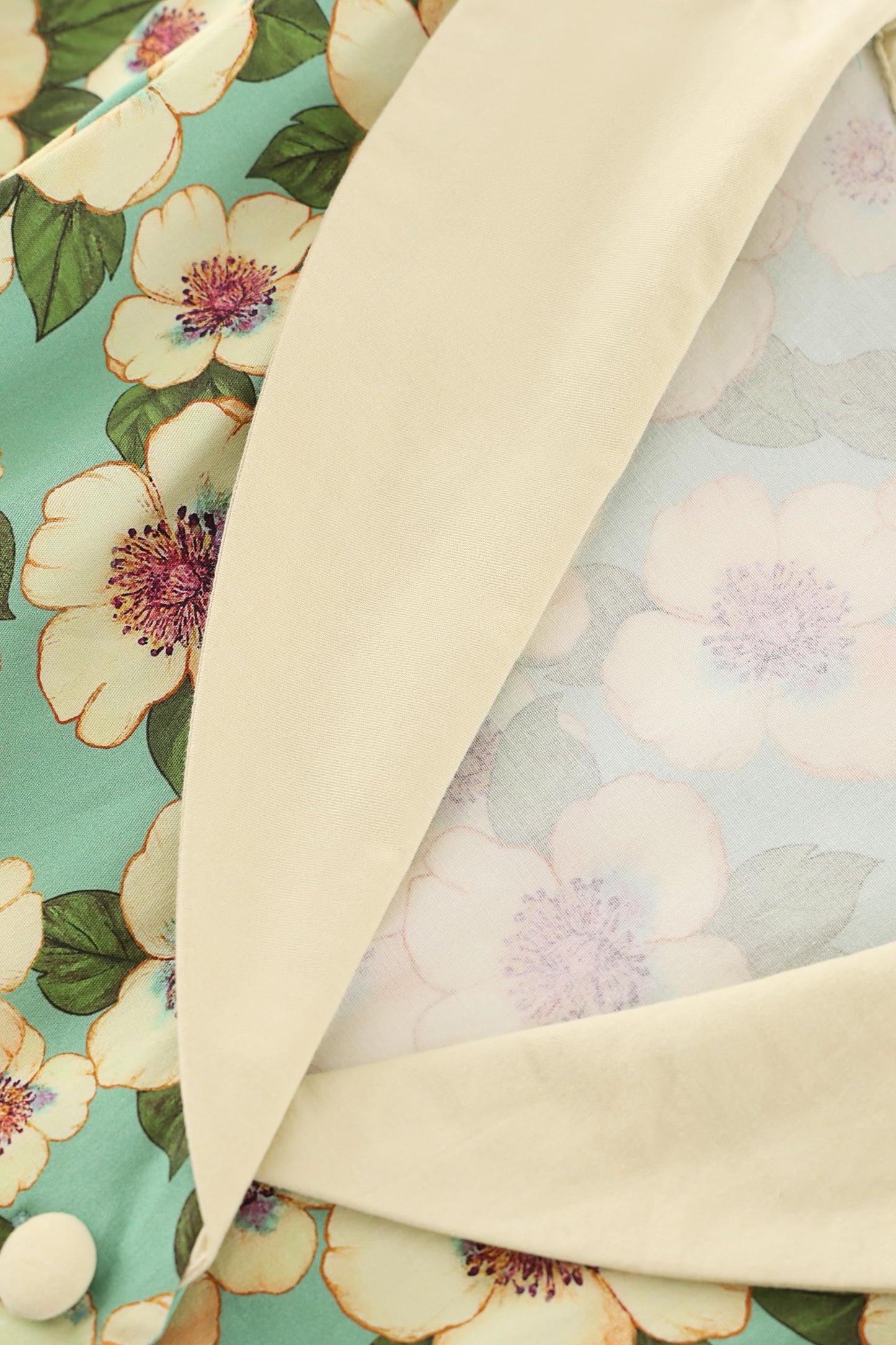 Mollie Teal Blossom Full Circle Shirt Dress