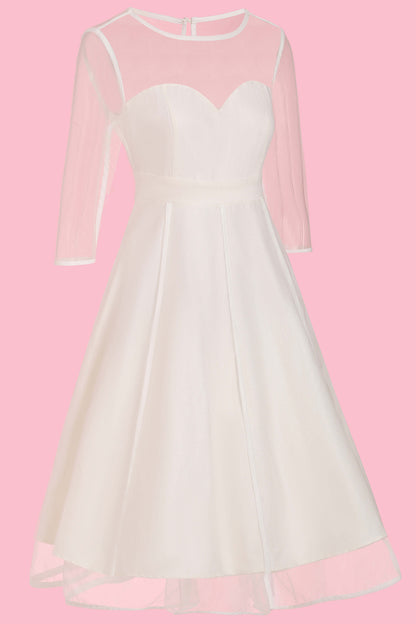 Madeline Bridal Sheer Mesh Dress