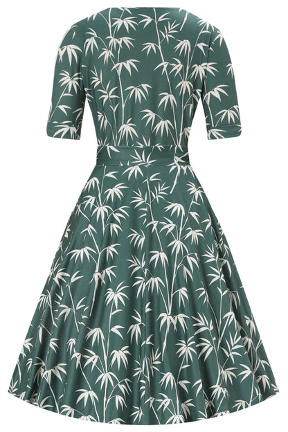 Matilda Bamboo Wrap Dress in Green