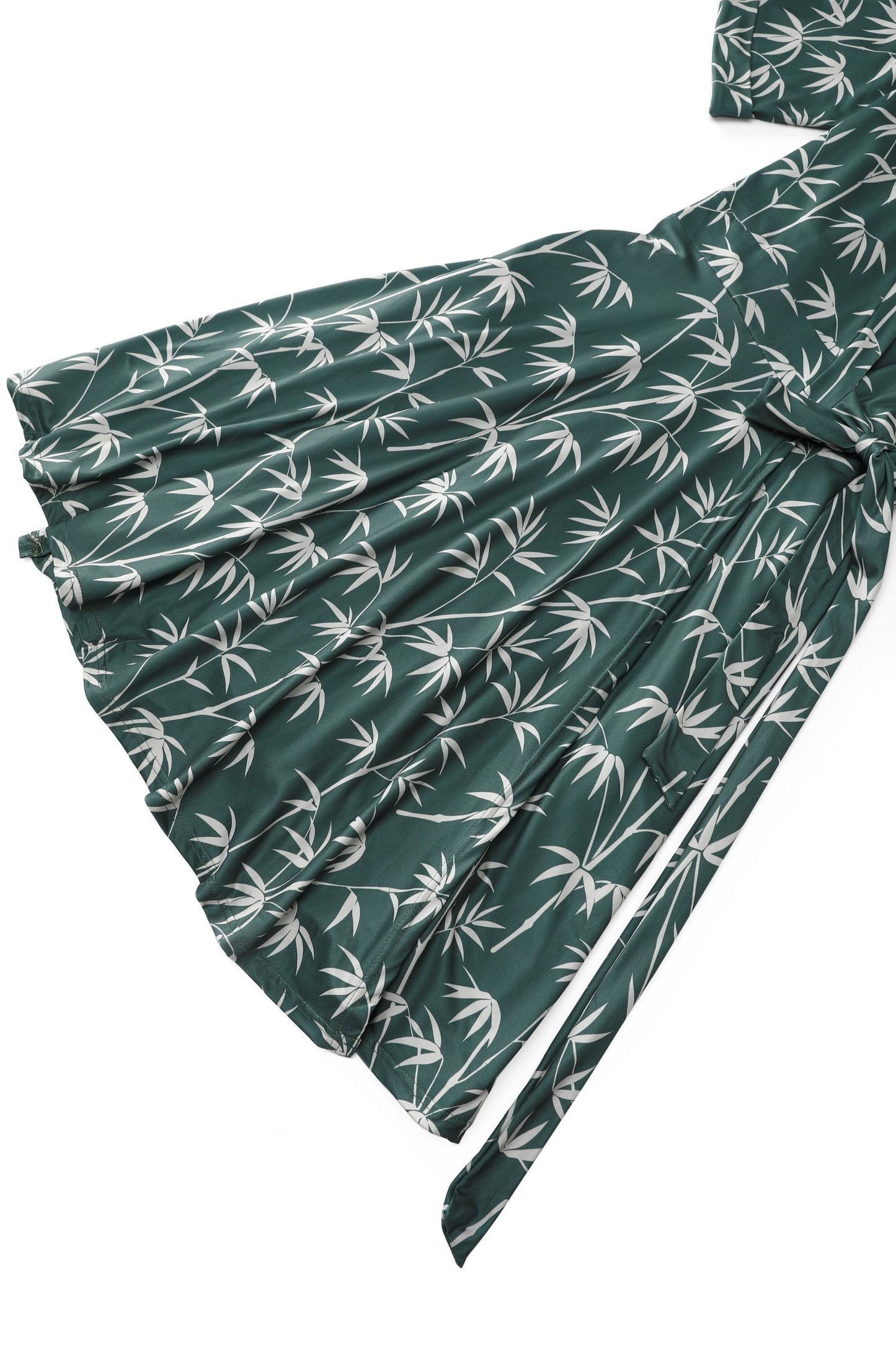 Matilda Bamboo Wrap Dress in Green