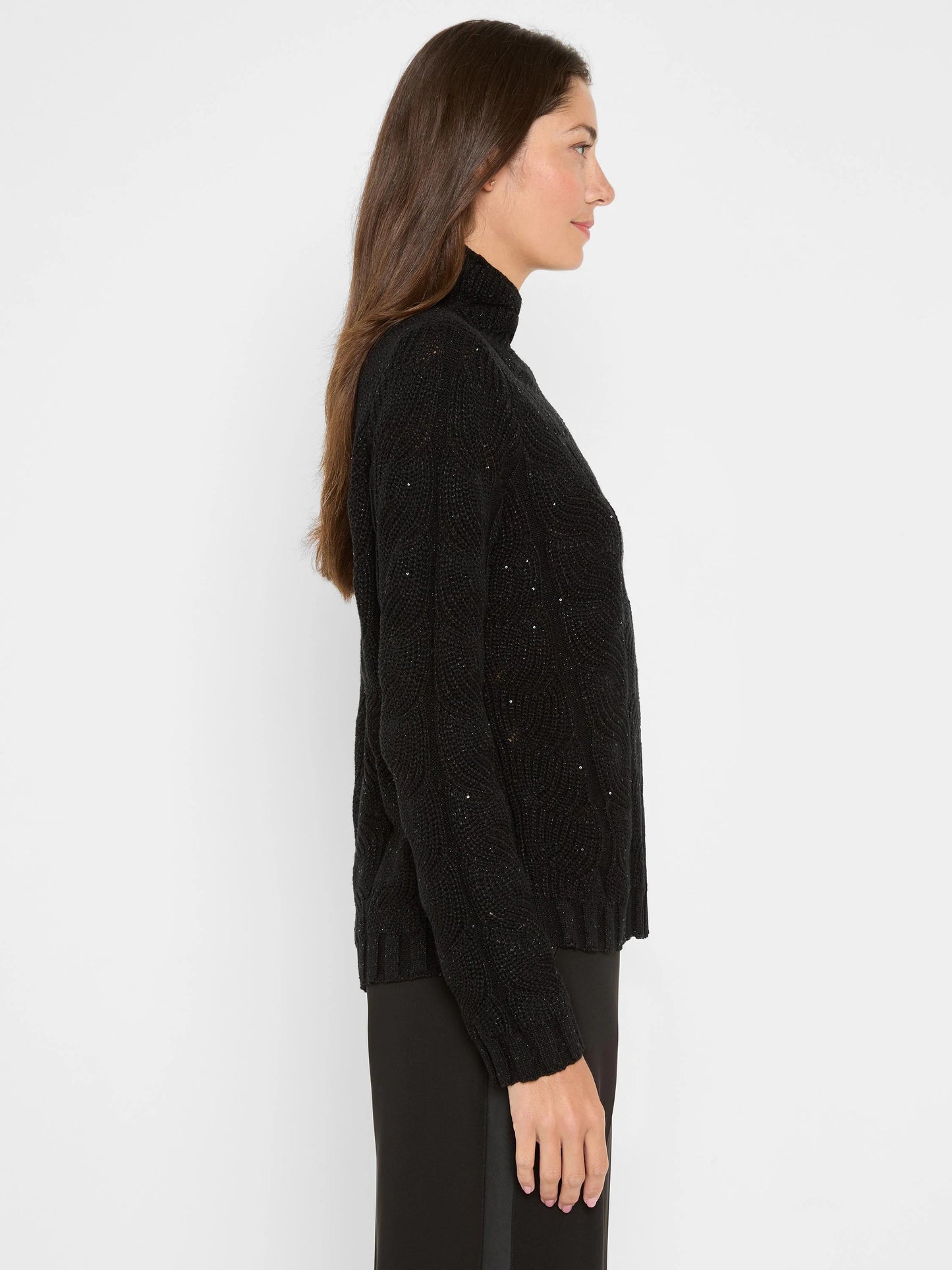 Cable Sparkle Sweater