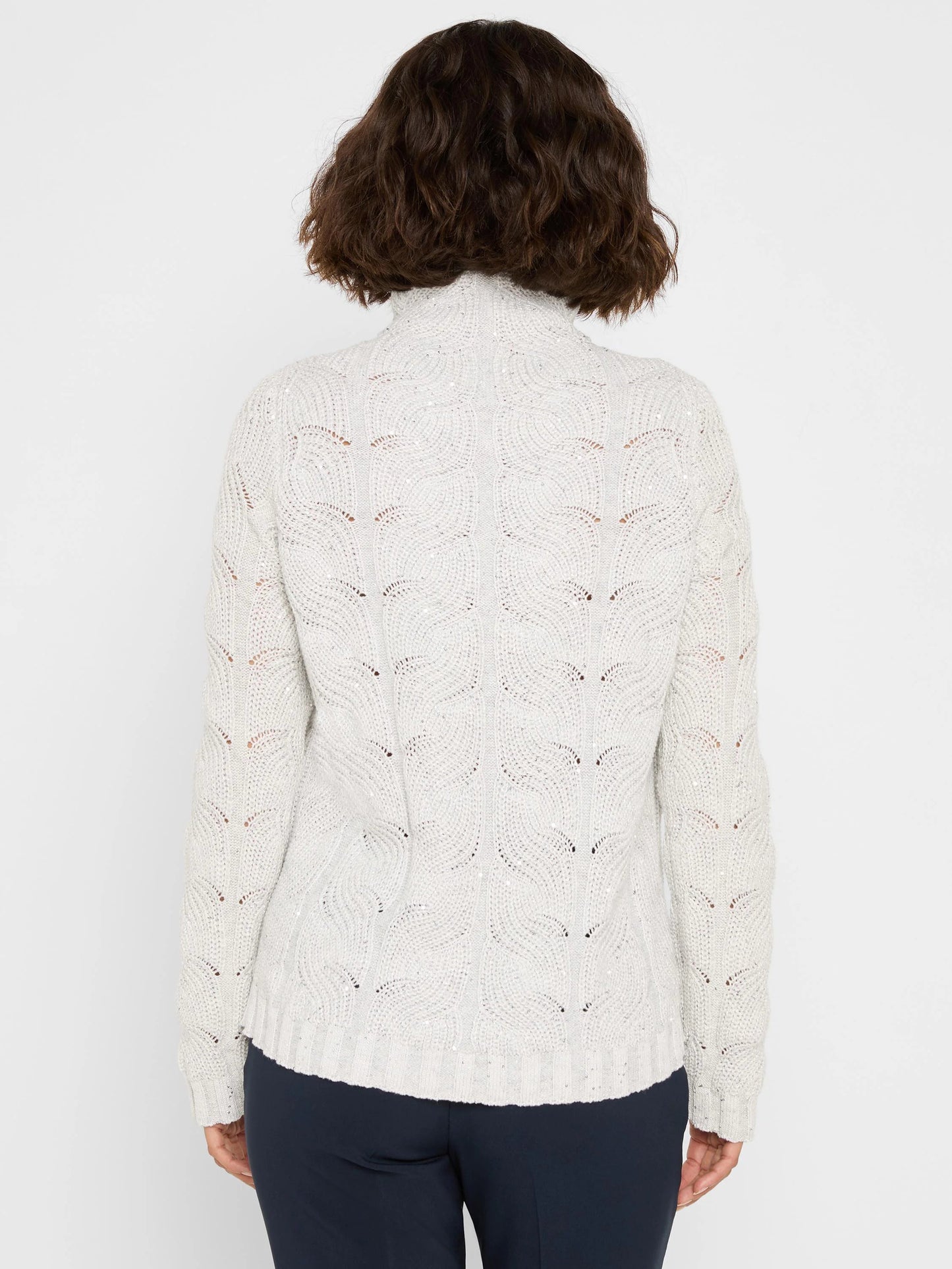 Cable Sparkle Sweater
