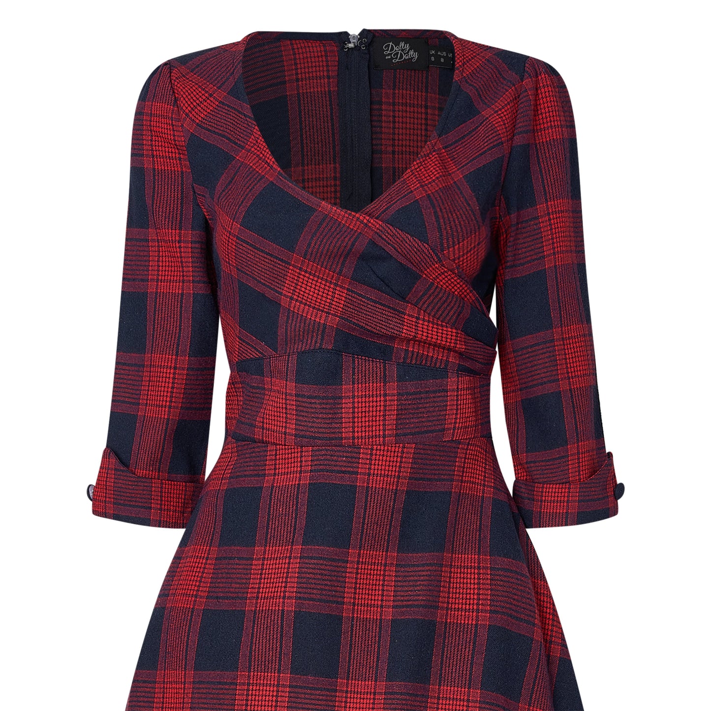 Katherine Red Tartan Swing Dress