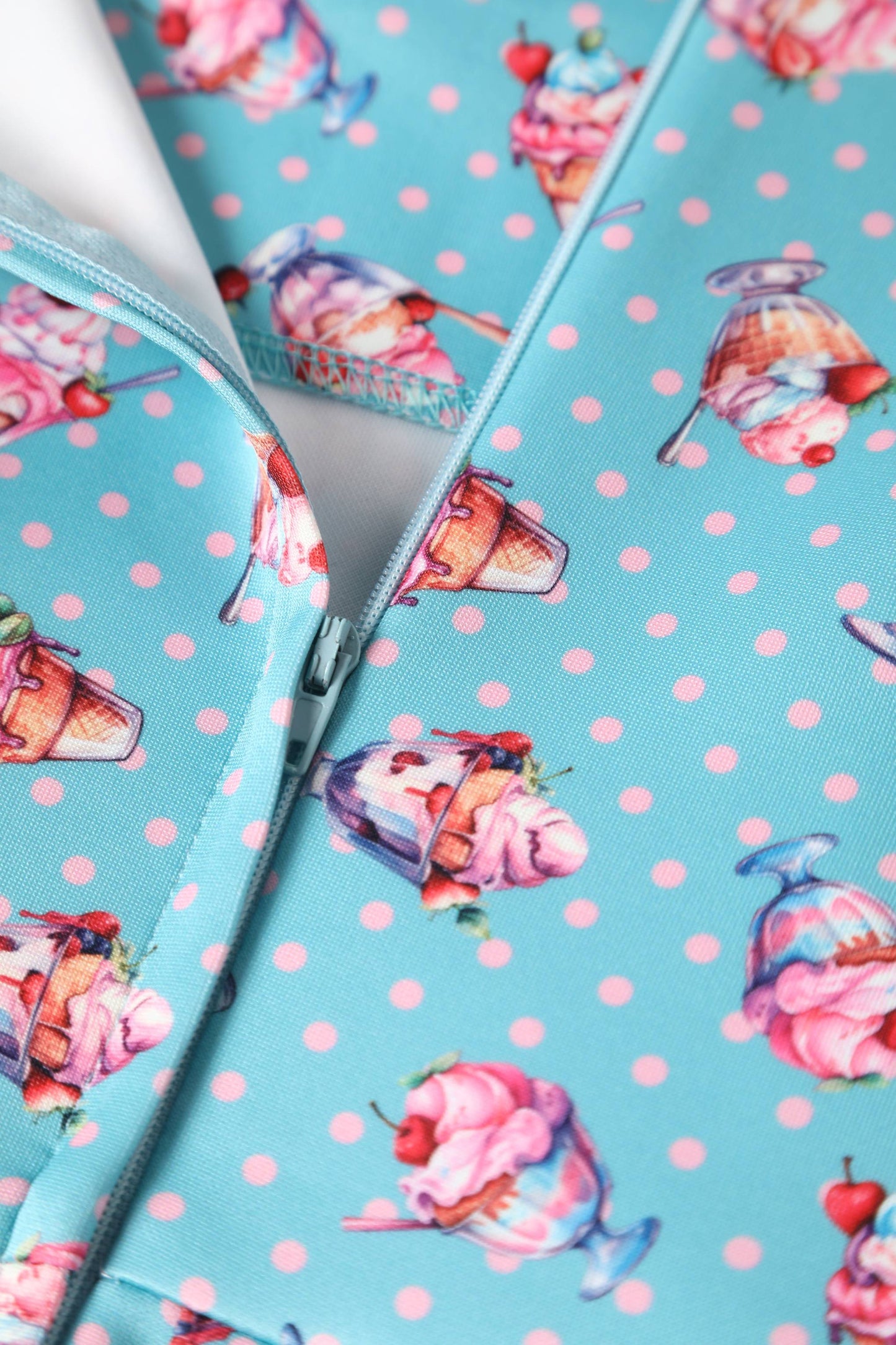 Amanda Sundae Blue Flared Dress