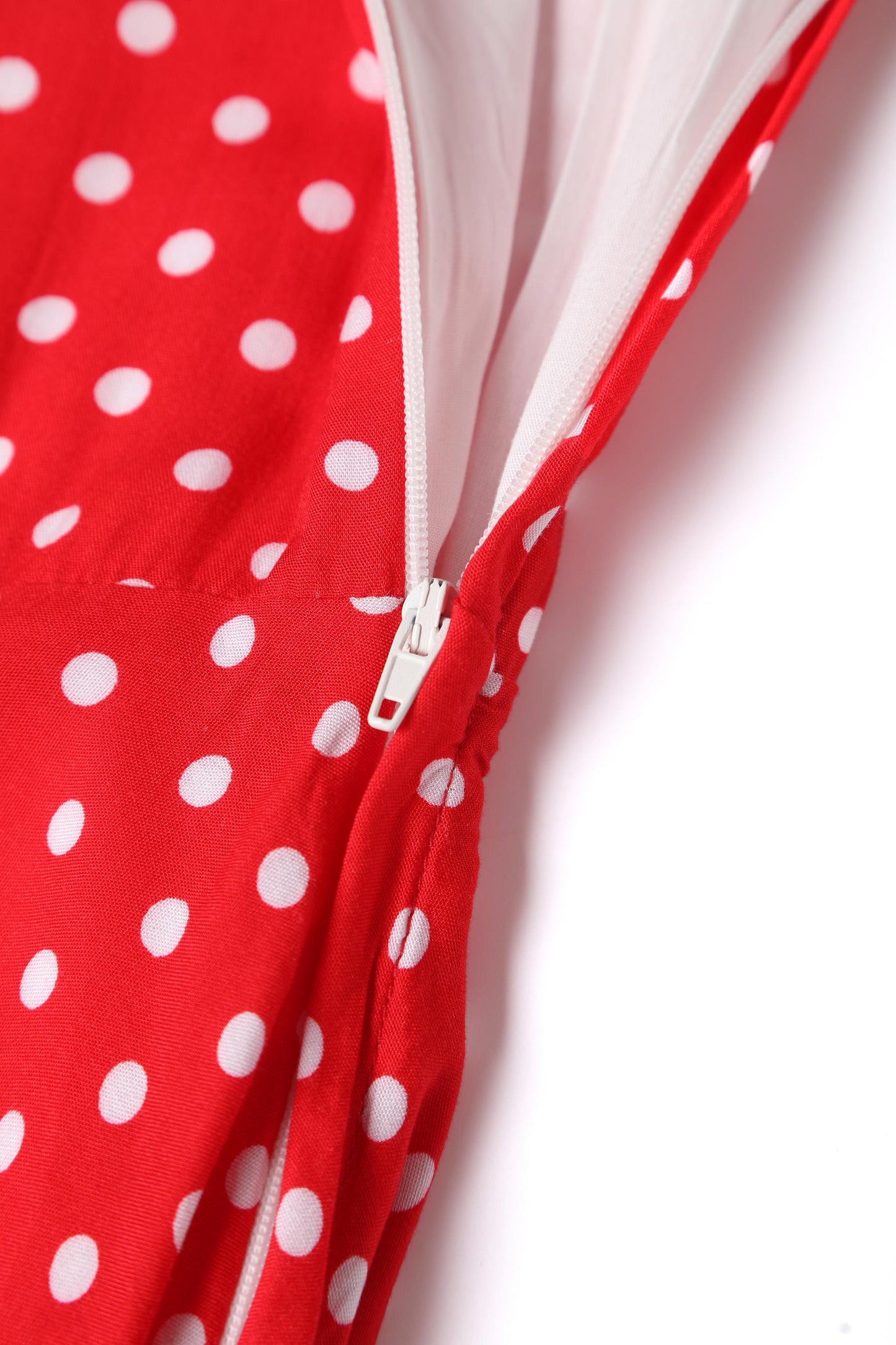 Poppy Red Polka Dot Shirt Dress