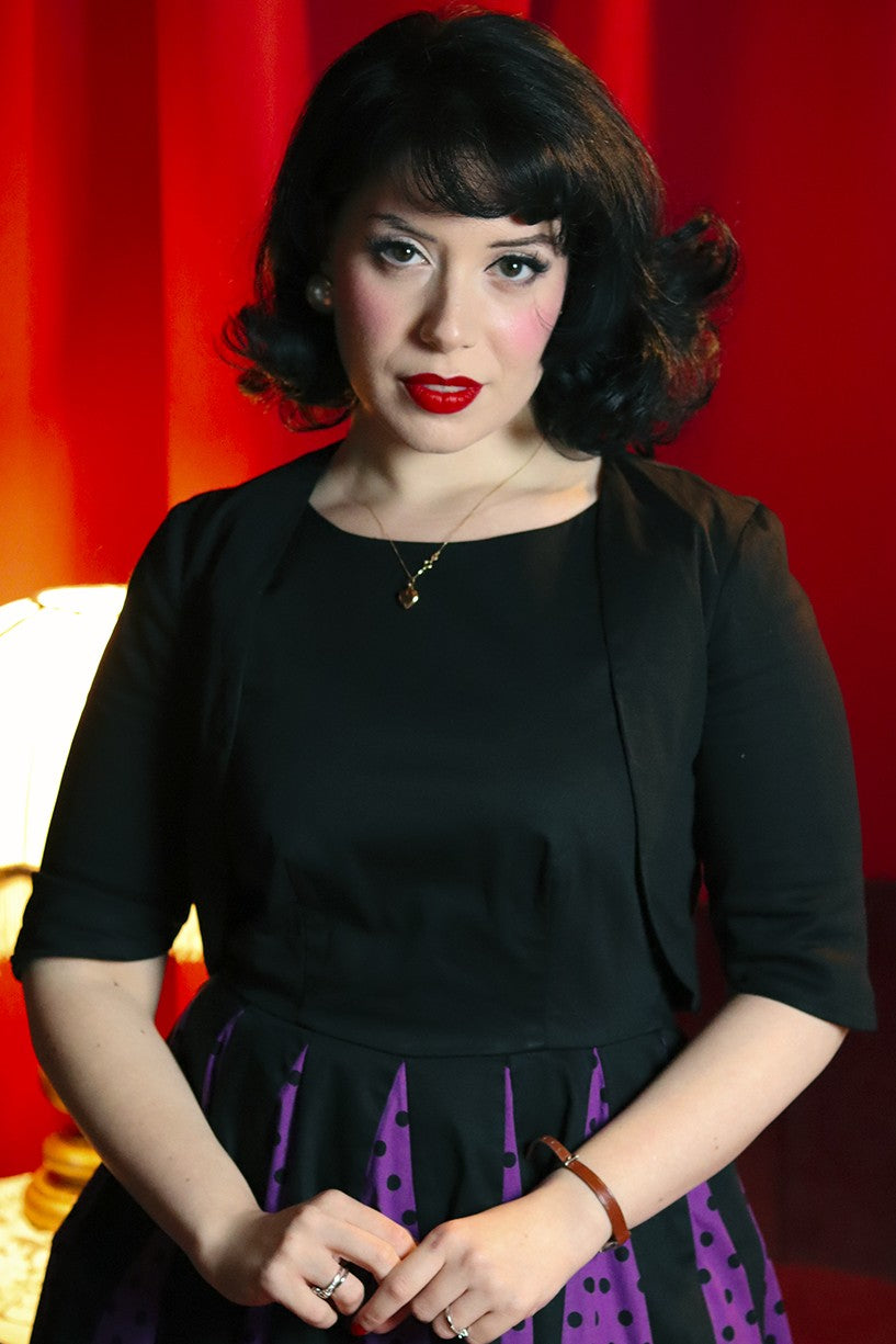 Lisette Black Bolero Jacket