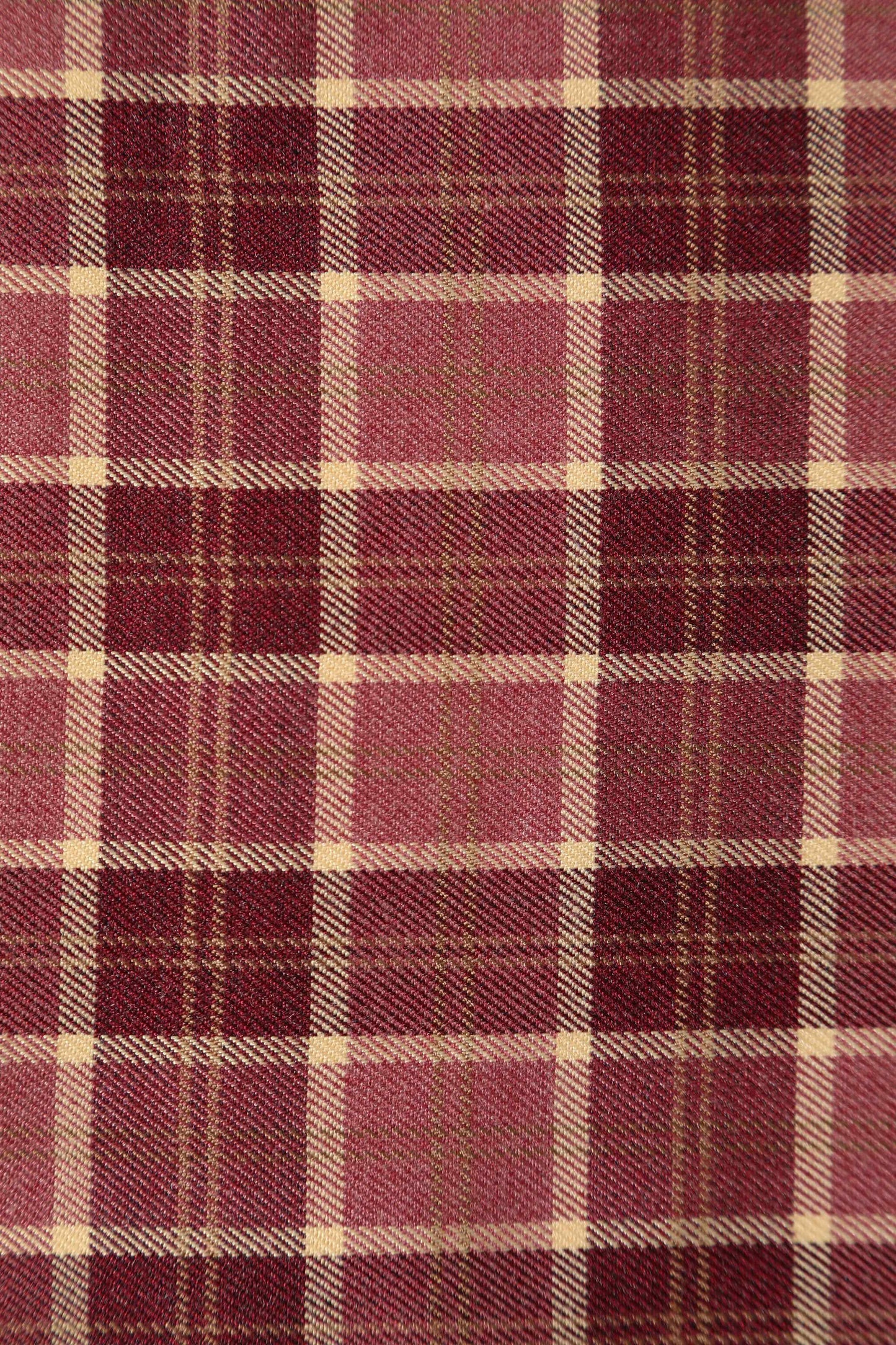 Lily Burgundy Tartan Off Shoulder Swing Dress