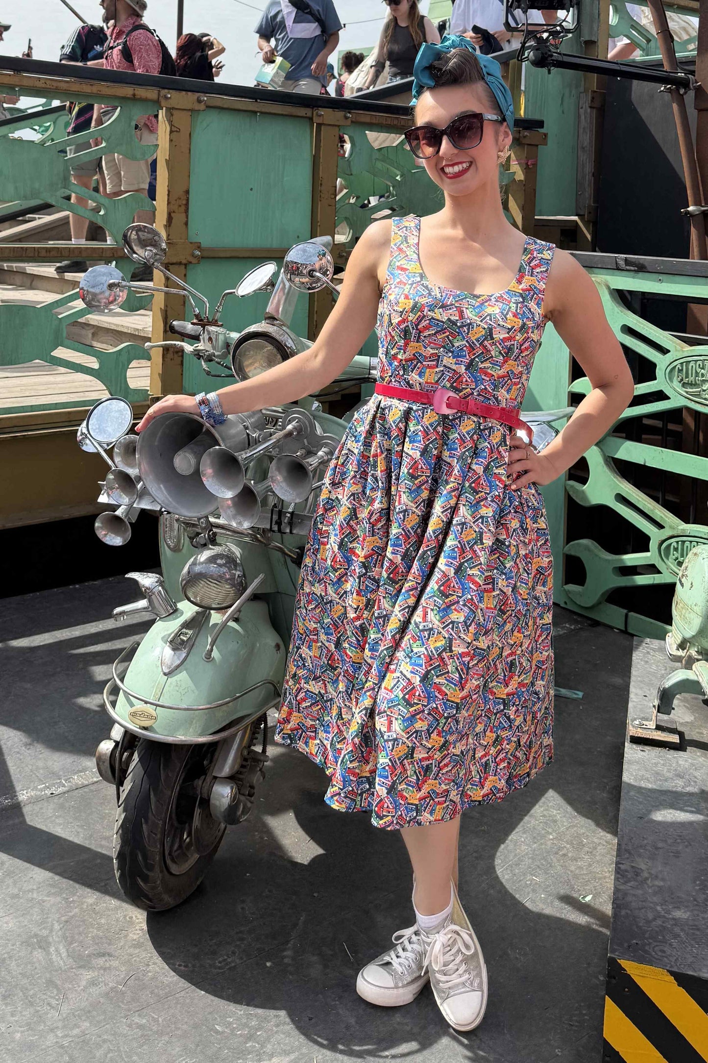 Amanda Cassette Swing Dress