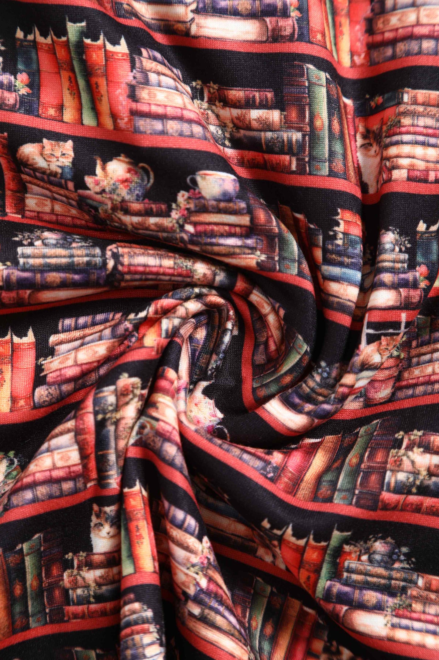 Matilda Cat & Book Wrap Dress