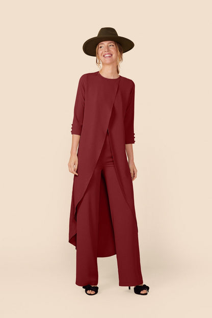 Conjunto Top + Pantalon Doris Merlot · Alegoria ·