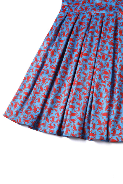 Amanda Crab Print Swing Dress