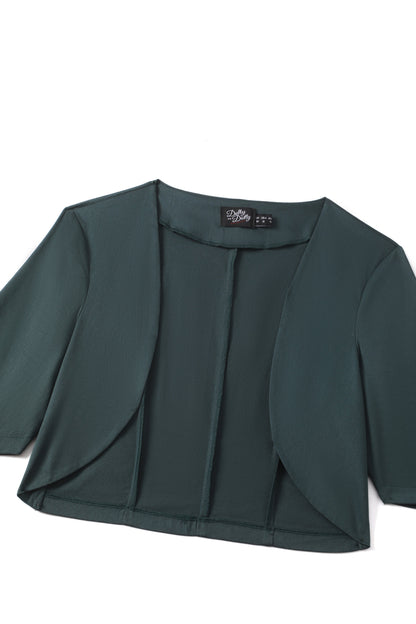 Lisette Dark Green Bolero Jacket