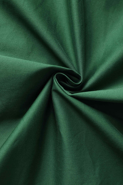 Darlene Green Roll Collar Circle Dress