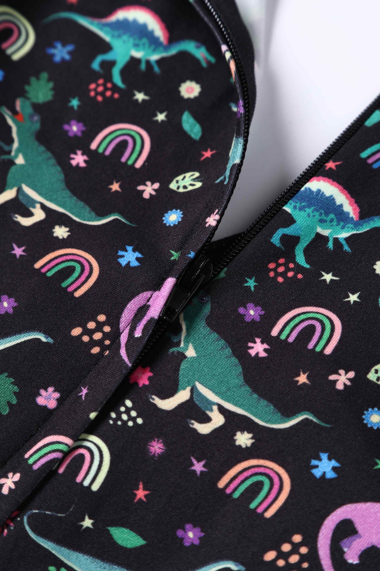 Billie Dinosaur & Rainbow Long Sleeved Dress