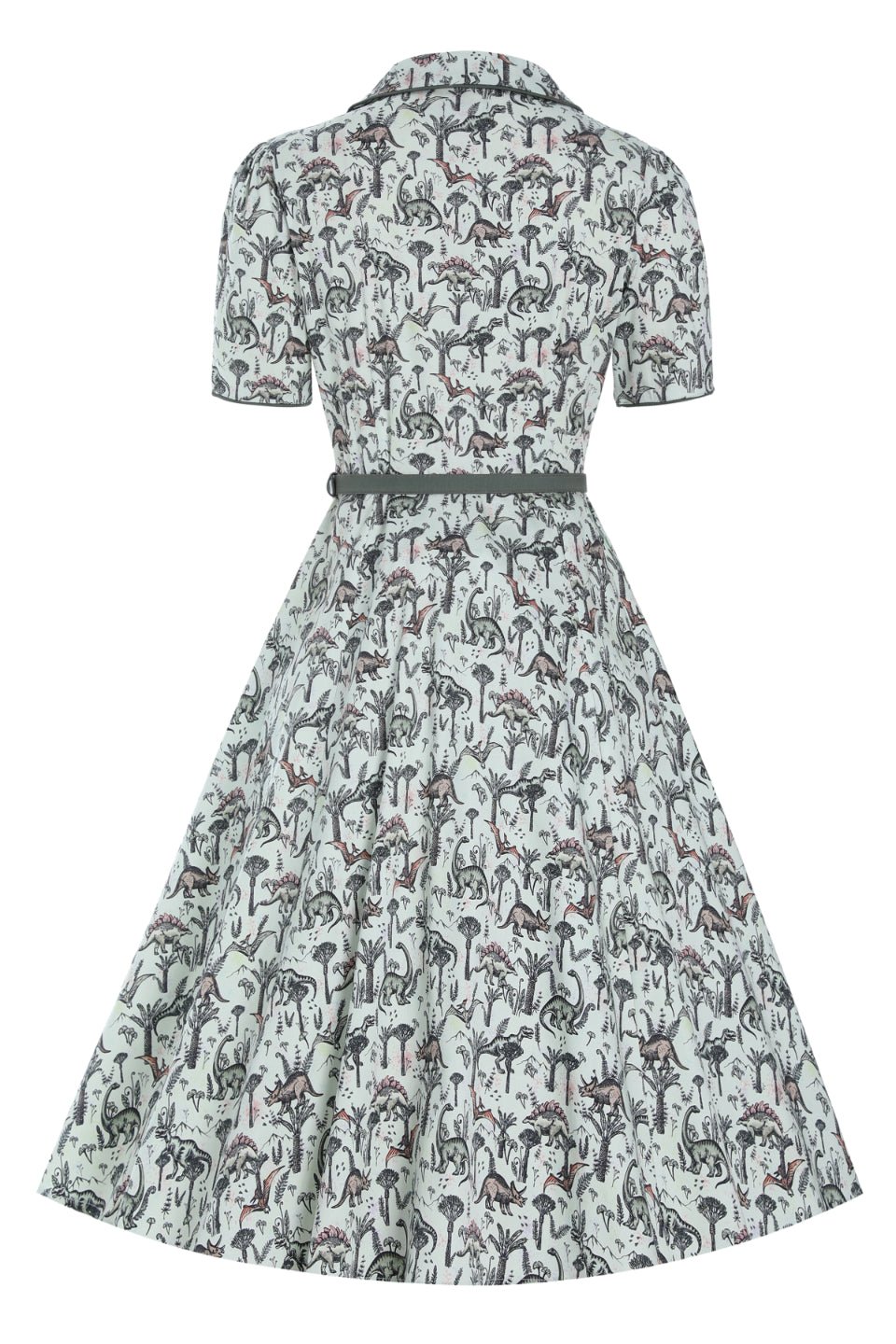 Penelope Dinosaur Forest Shirt Dress