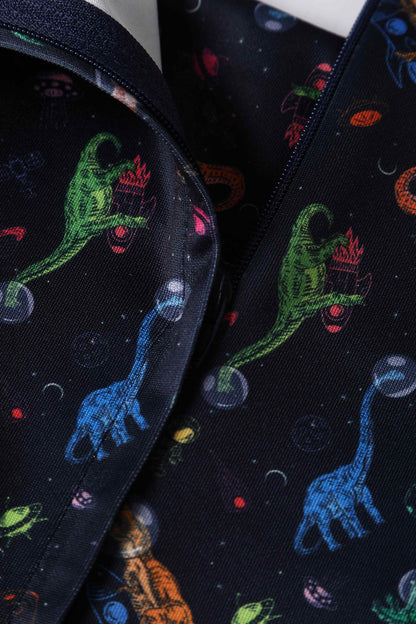 Amanda Dinosaur In Space Flared Dress