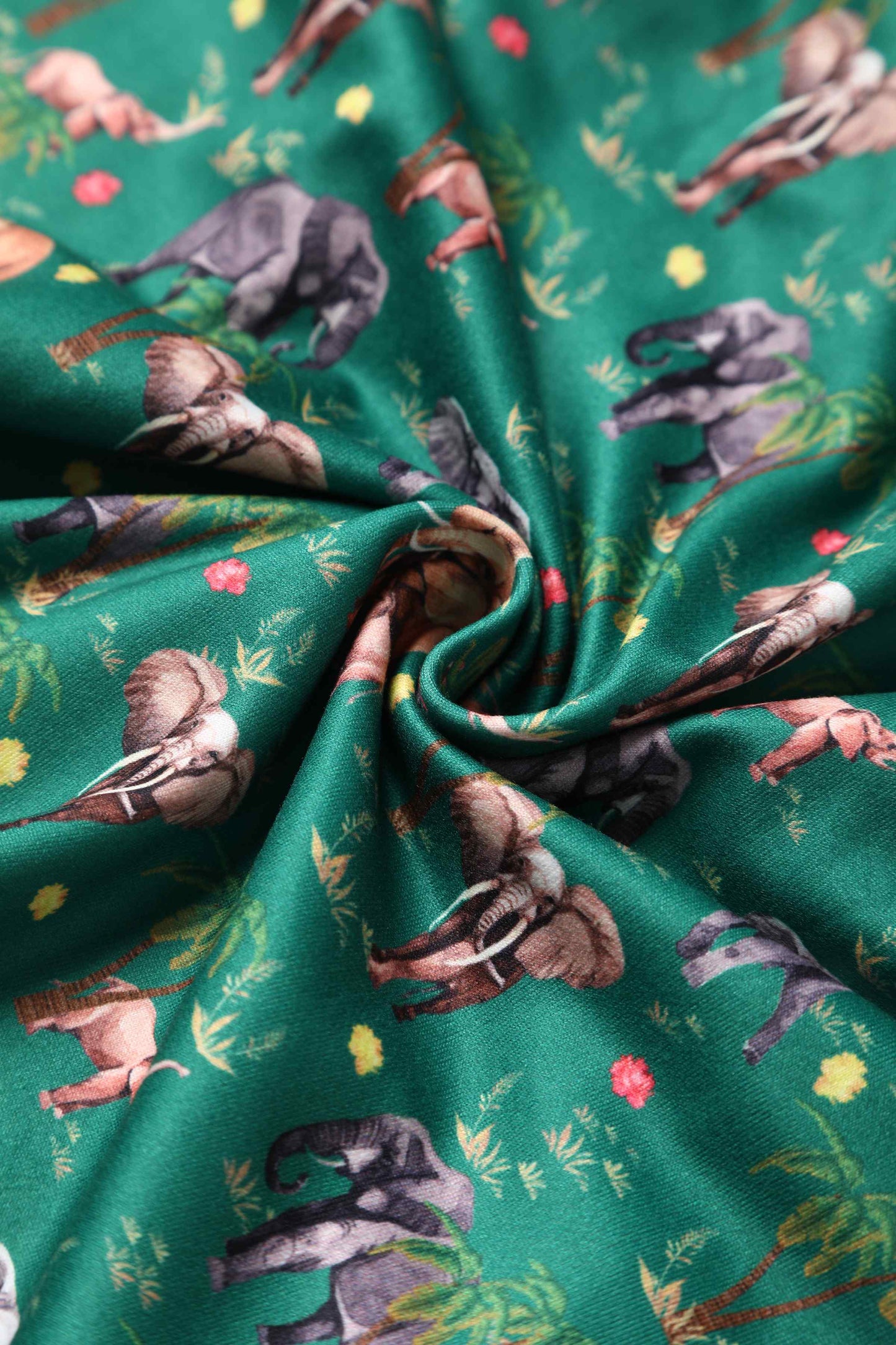Billie Green Elephant Flared Dress