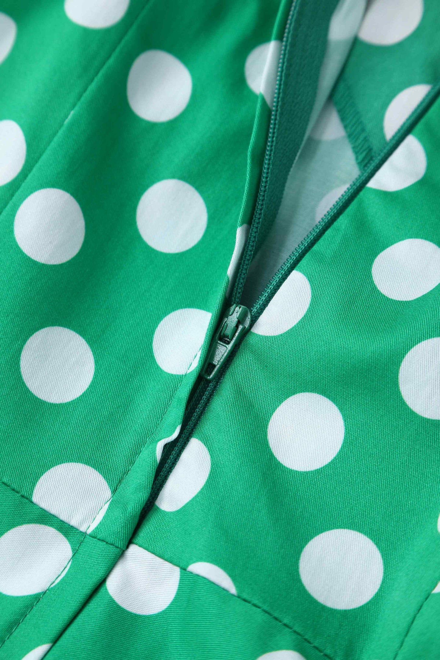 Daisy Green Polka Dot Halter Dress