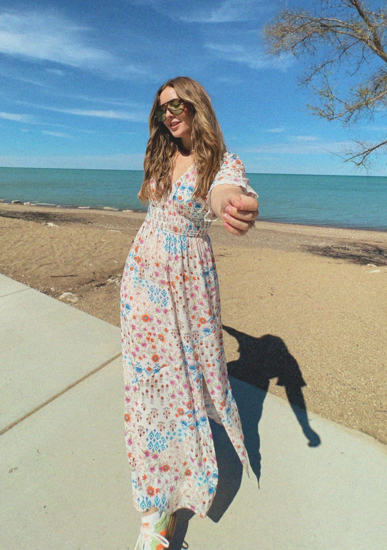 Calista Kimono Sleeve Maxi Dress