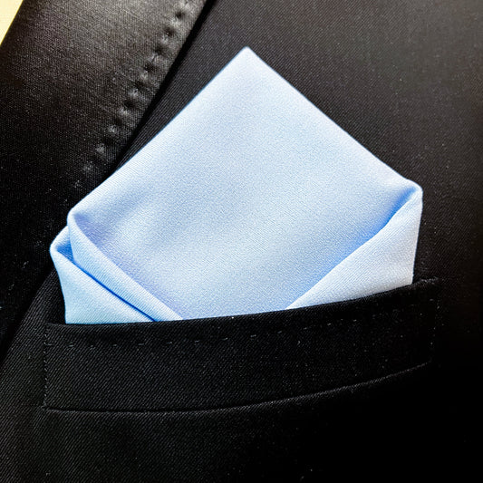 Baby Blue Matte Pocket Square