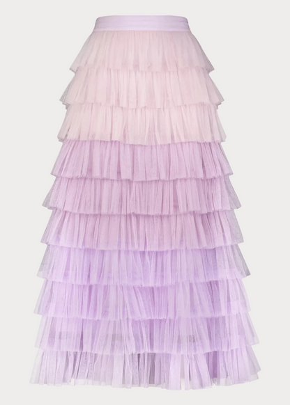 Falling Petals Skirt - Purple