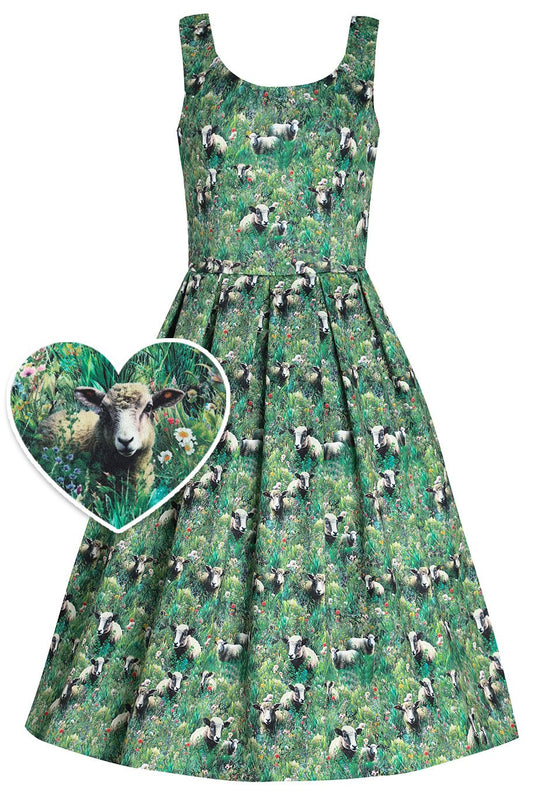 Amanda Sheep & Lamb Swing Dress