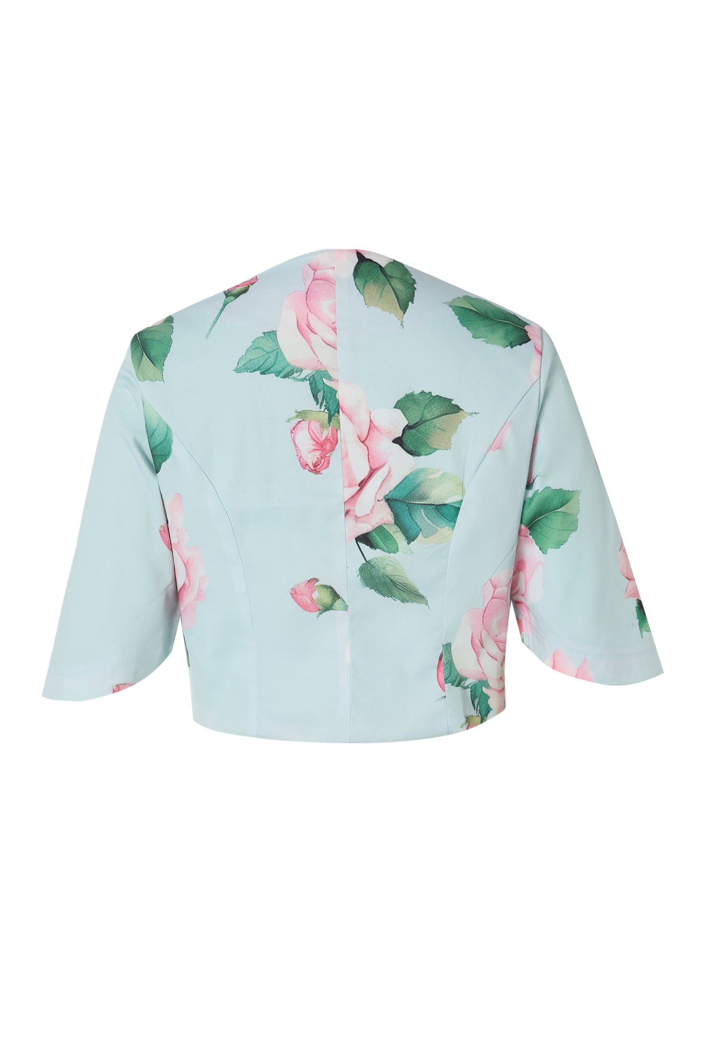Lisette Light Blue Floral Bolero Jacket