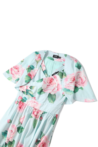 Lisette Light Blue Floral Bolero Jacket