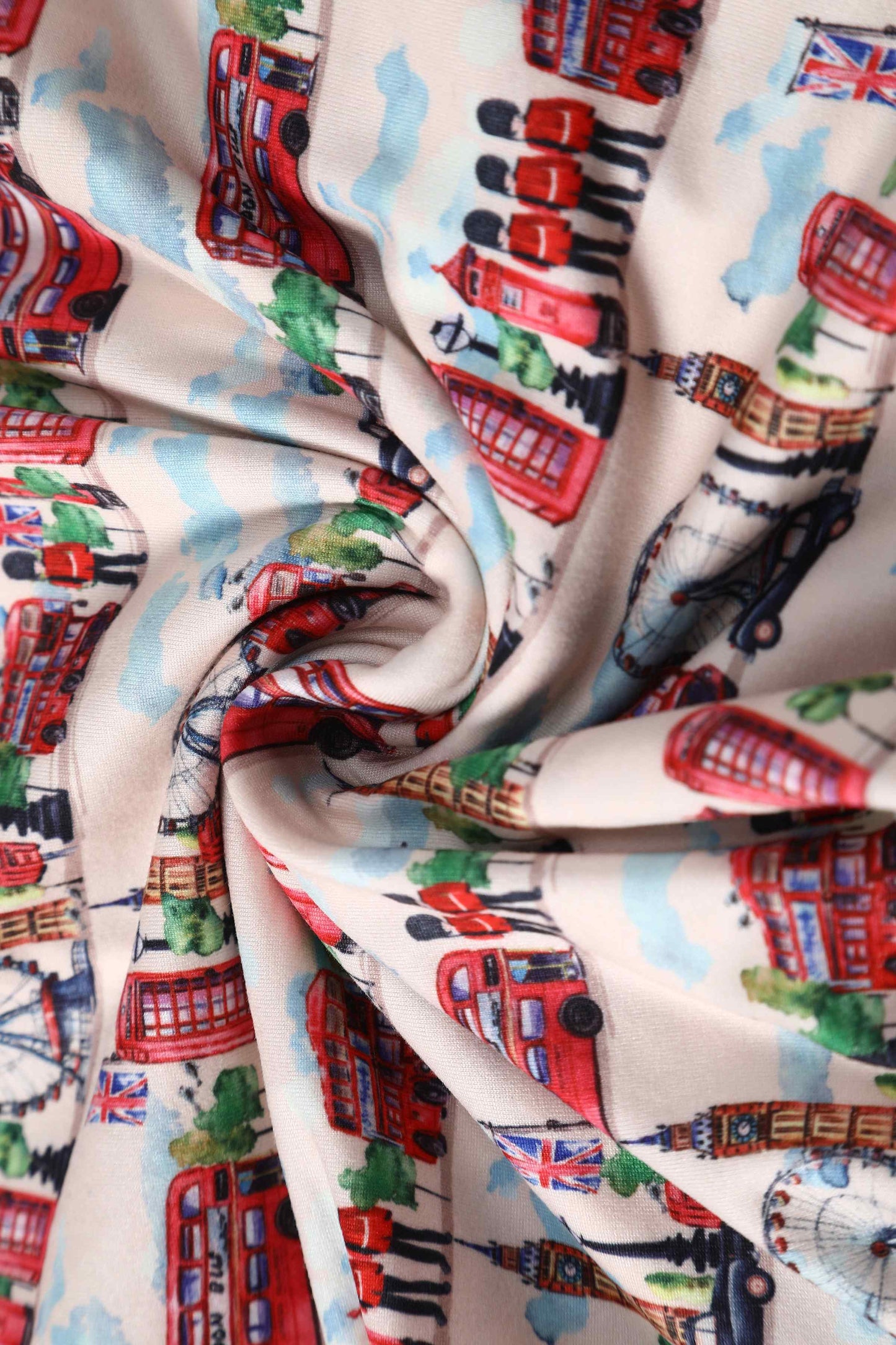 Matilda London Print Wrap Dress in White/Red