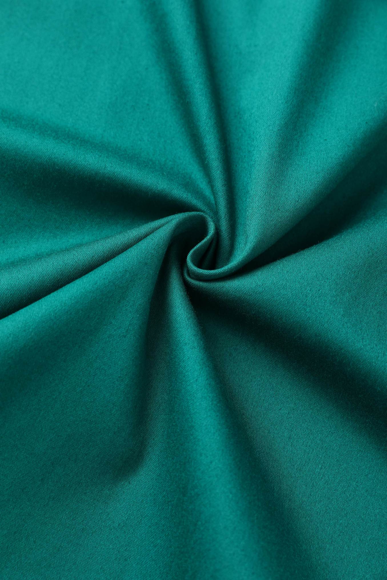 Mabel Emerald Green Midi Shirt Dress