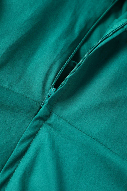 Mabel Emerald Green Midi Shirt Dress