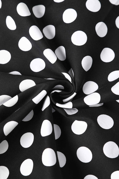 Maisie Black Polka Dot Full Circle Midi Skirt