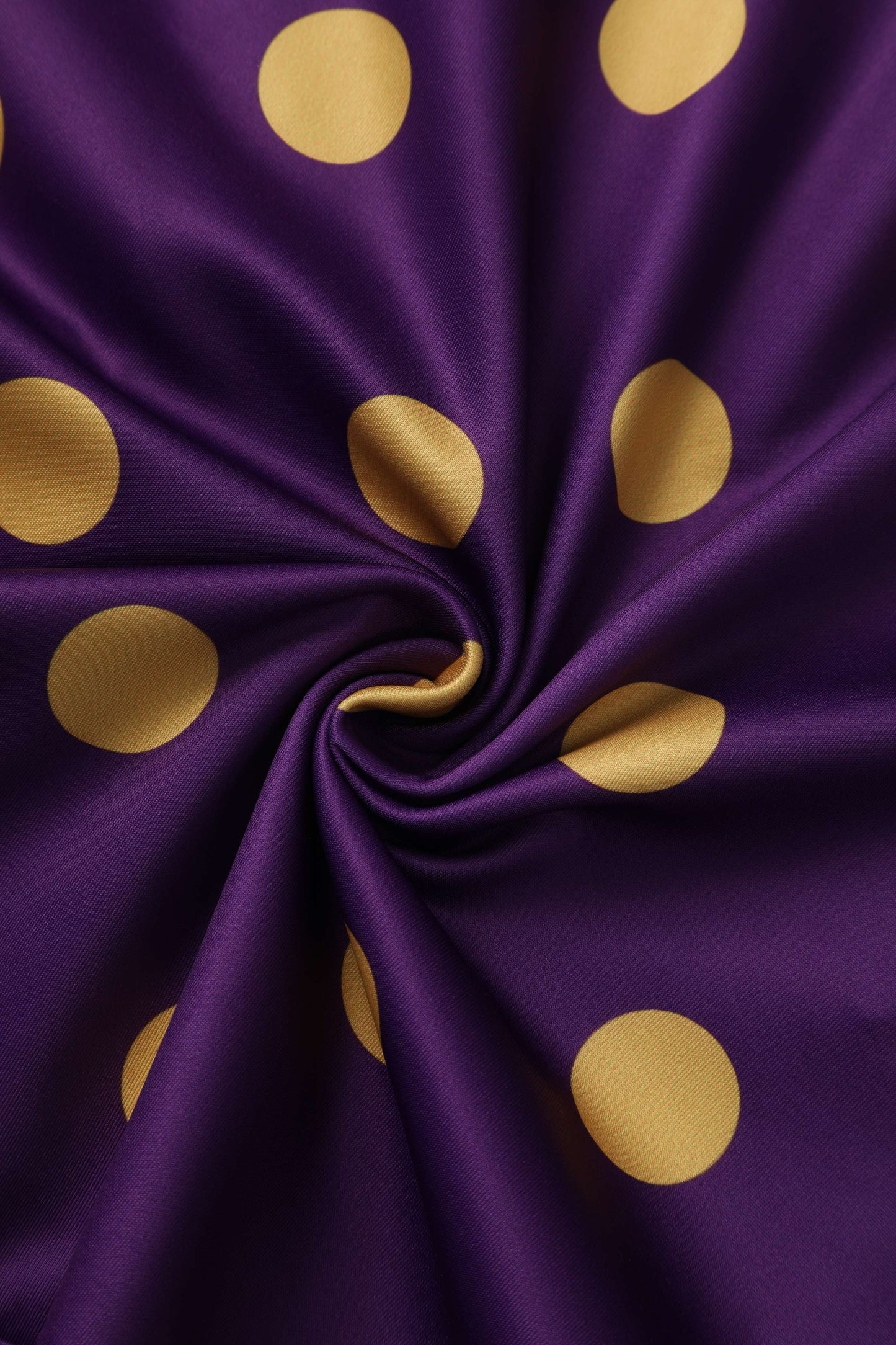 Maria Purple Circle Dress With Polka Dots