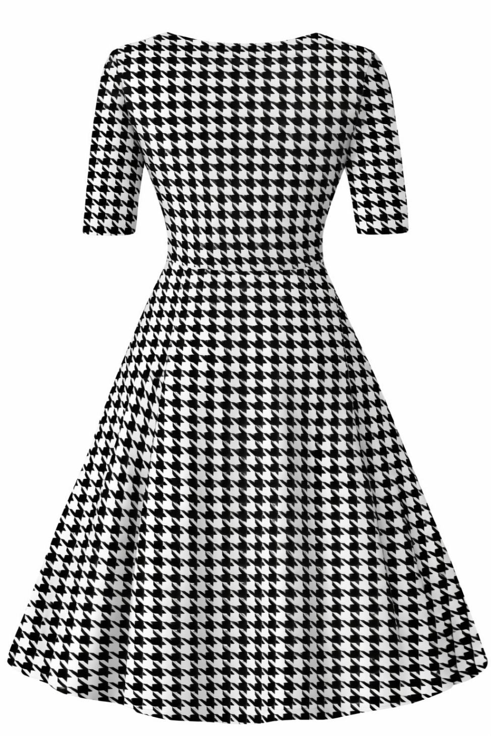 Matilda Houndstooth Wrap Dress