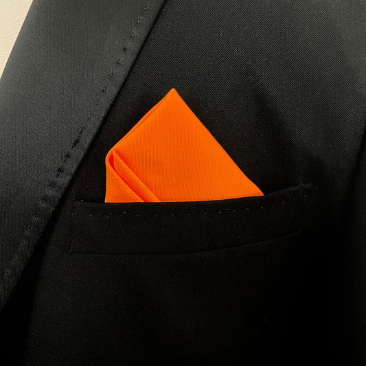 Tangerine Slinky Pocket Square