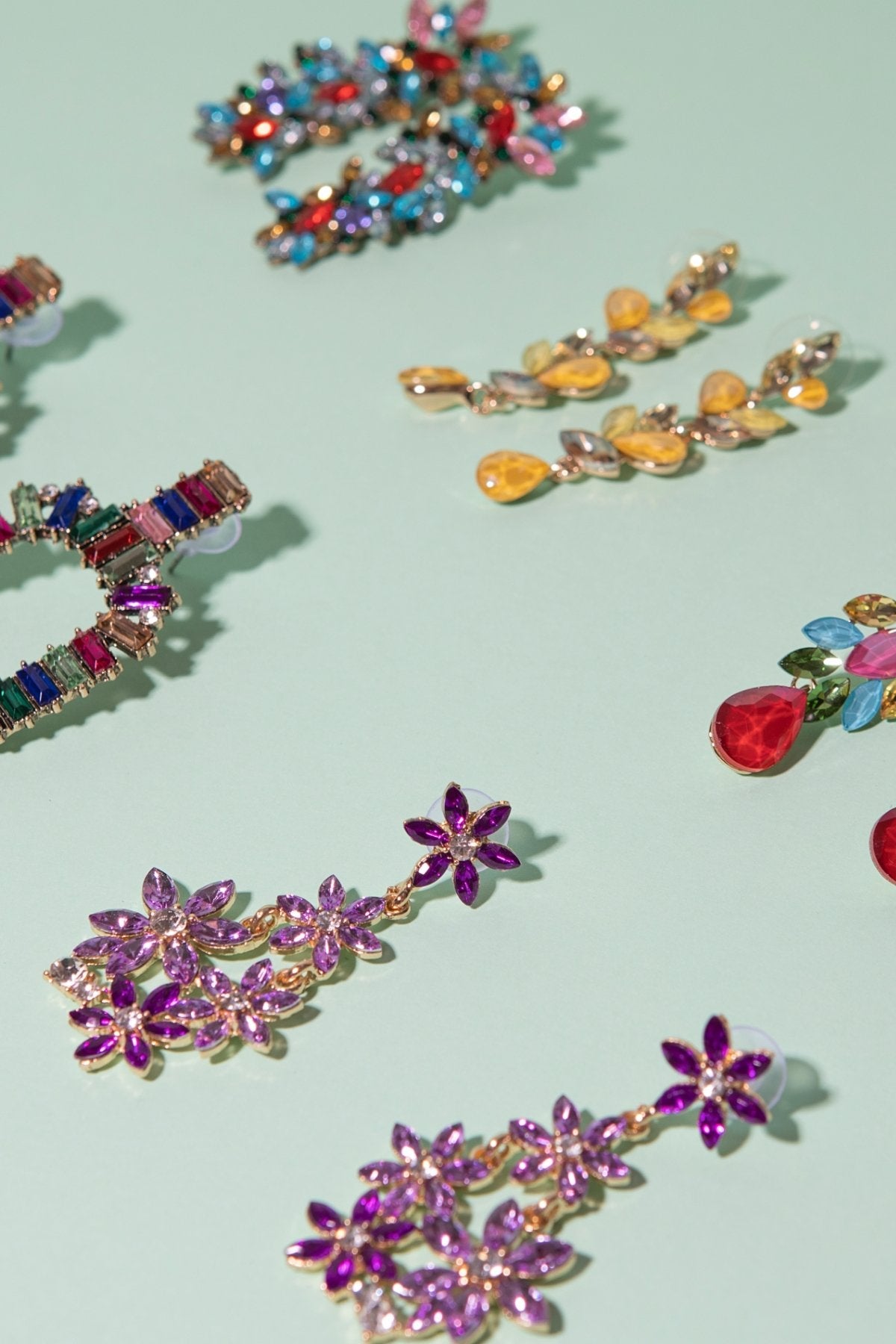 Pendientes Begonia Lila