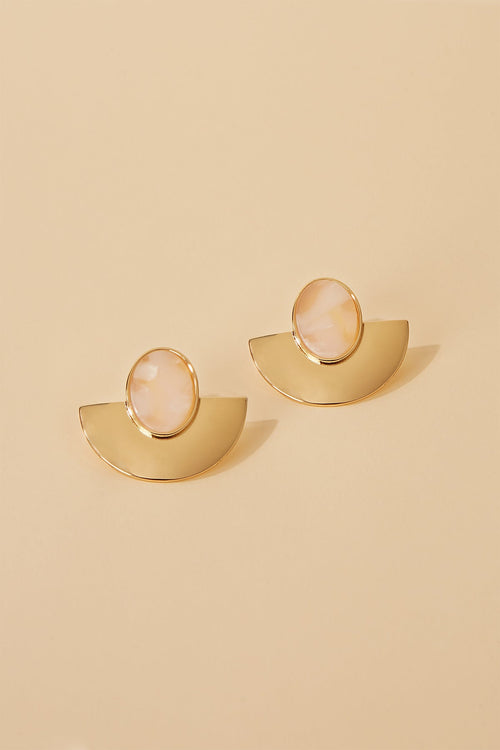 Pendientes Darla Salmon · Flora ·