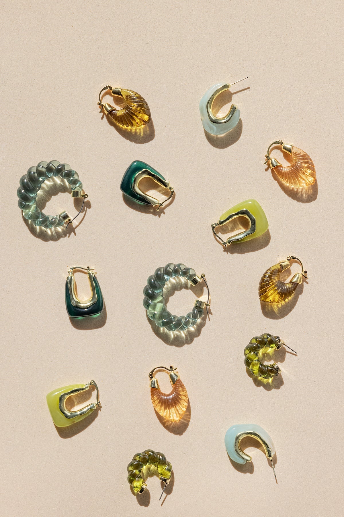Pendientes Glossy Lola Green