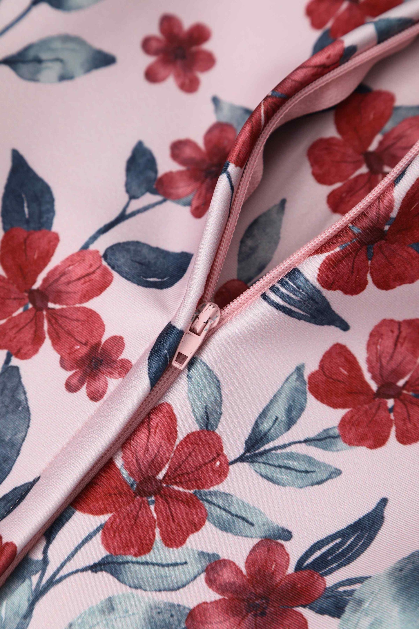 Beverly Pink Falling Flower Off Shoulder Dress