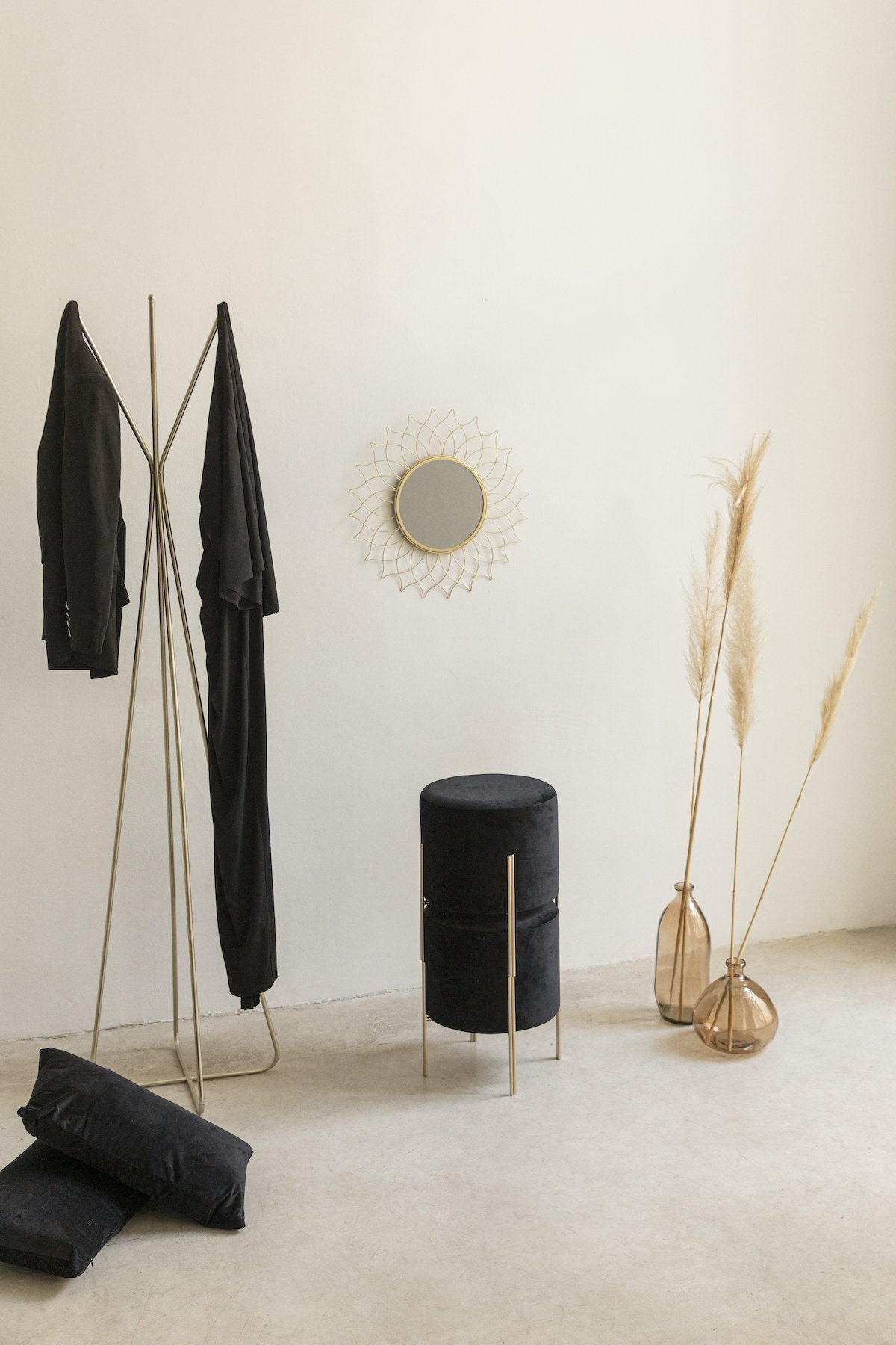 Puf Apilable Gemma Negro · Deco ·