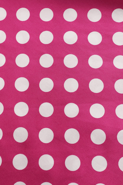 Maisie Hot Pink Polka Dot Full Circle Midi Skirt