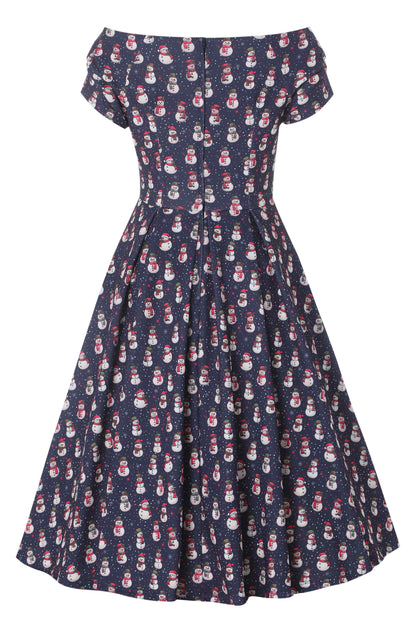 Lily Snowman Purple Circle Dress